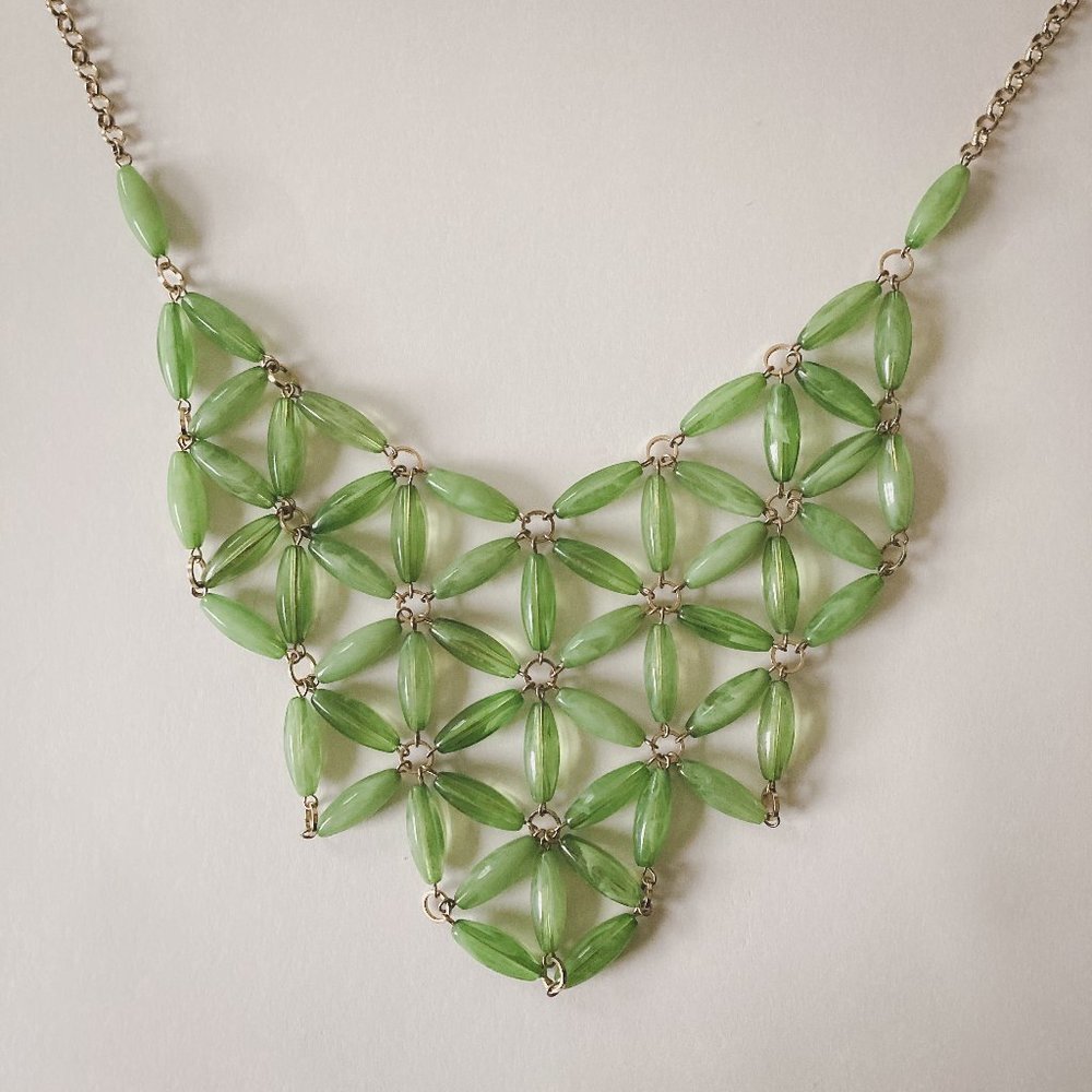 Vintage Robert Rose Beaded Statement Bib Necklace